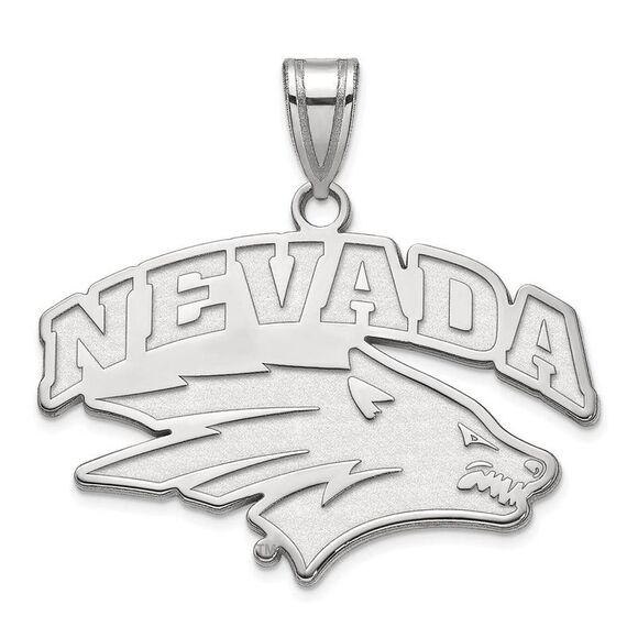 Sterling Silver U. of Nevada Large Logo Pendant - Picture 1 of 3